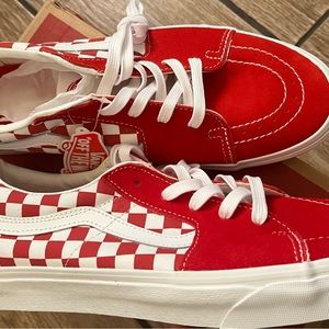 Vans Sk8-Low 'Checkerboard - Racing Red' Sneakers | Men's 12 NEW